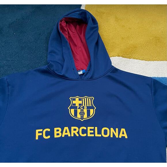 FC Barcelona Official Club Store Pullover Hoodie Sweatshirt Adult Large - Picture 2 of 6
